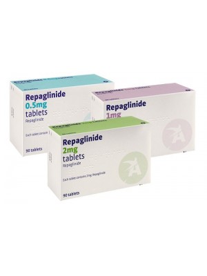 Repaglinide 2 mg. 90 tablets